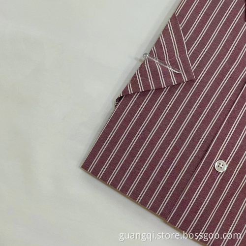 New style stripe male cvc shirt